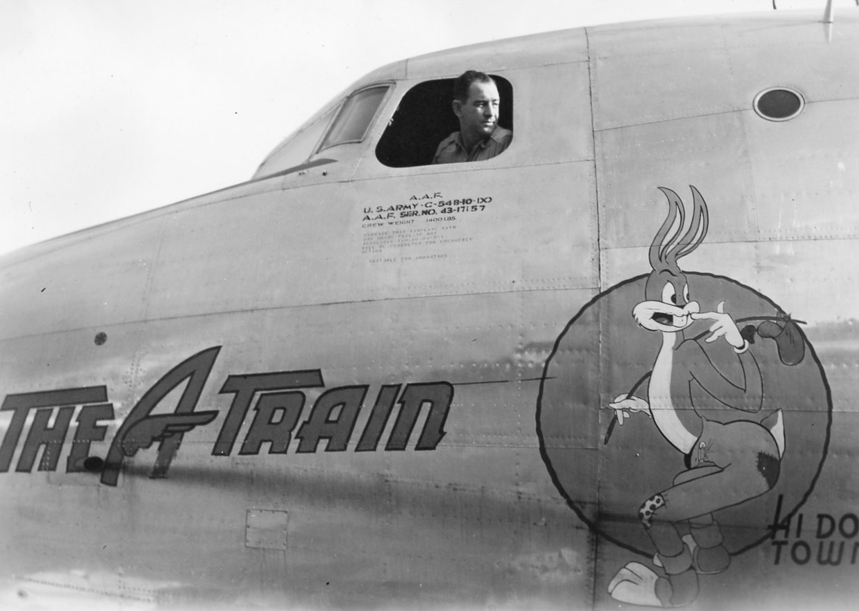 W R Allen black and white photograph of ww2 plane