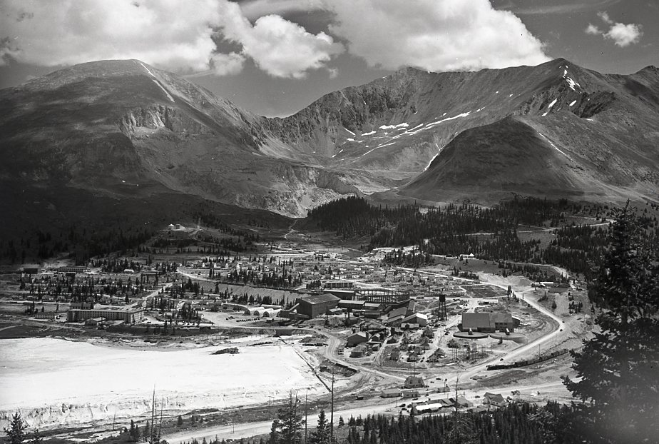 black and white photo of Climax Colorado